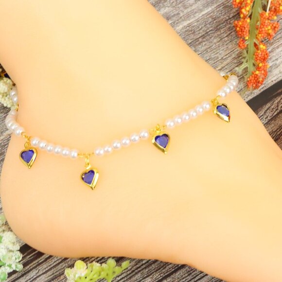 "Elegant Handmade Anklet – Delicate Jewelry for Women, MAR091412 - Picture 8 of 10